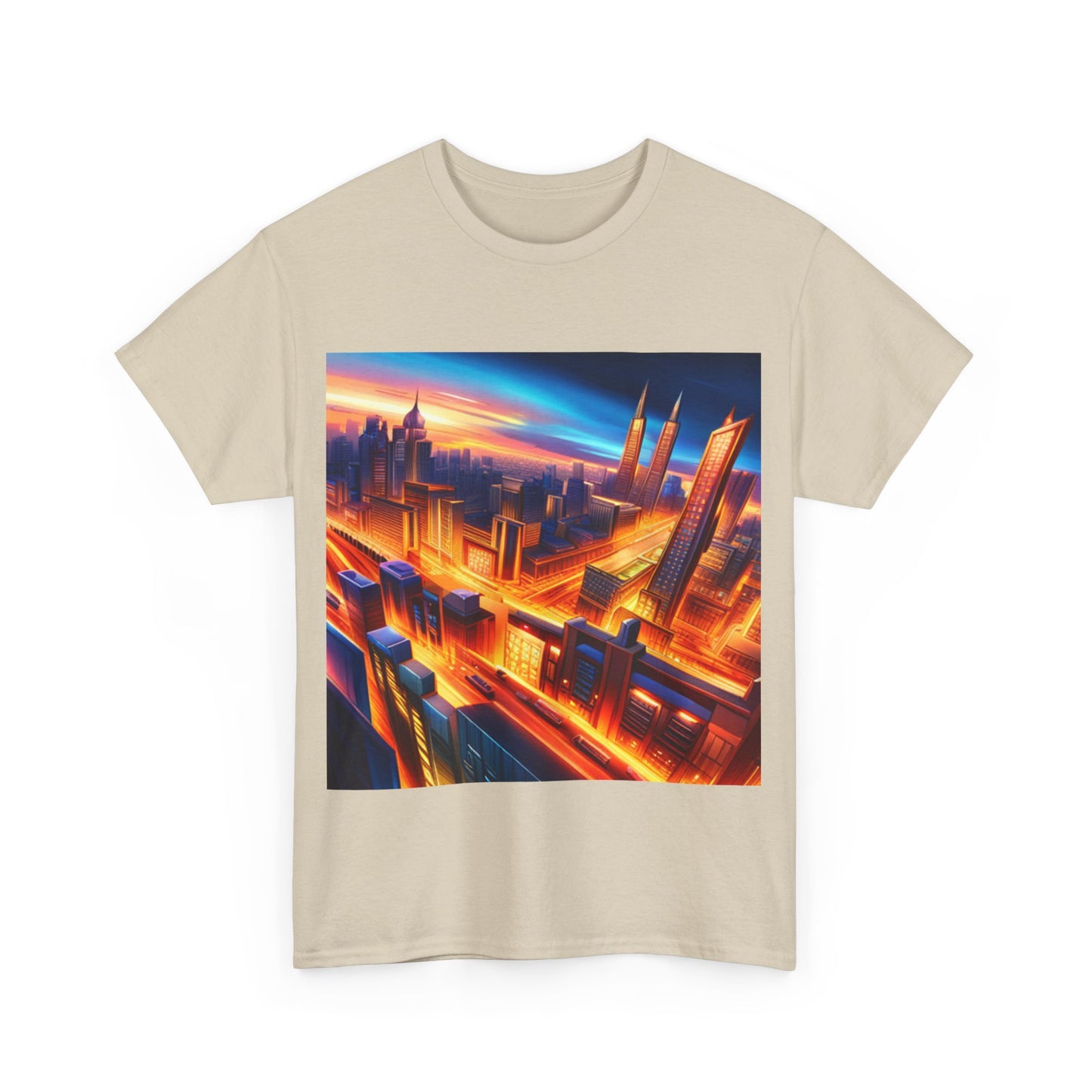 Futuristic Cityscape Graphic Tee