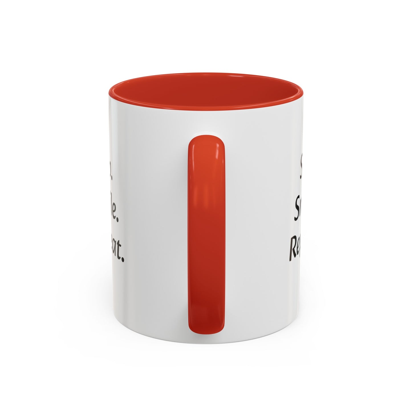 "Sip.Smile.Repeat." Accent Coffee Mug (11, 15oz)