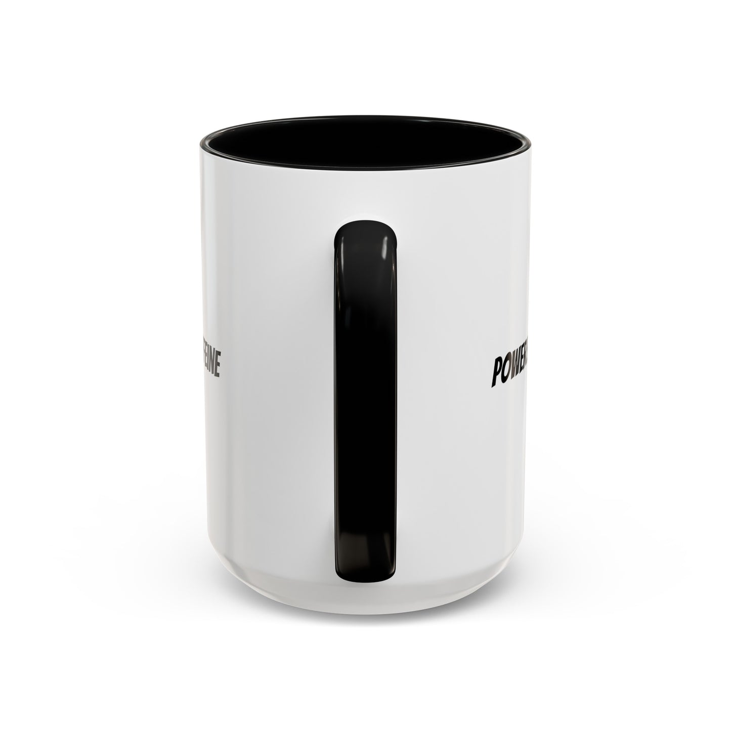 "Powered by Caffeine" Accent Coffee Mug (11, 15oz)