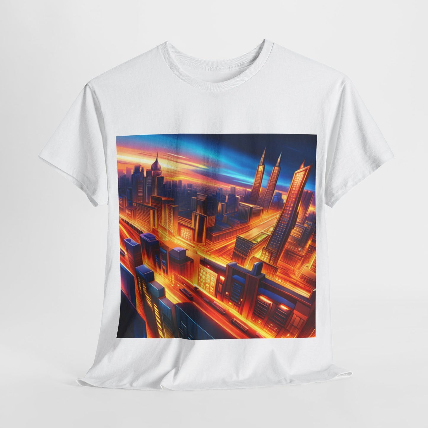 Futuristic Cityscape Graphic Tee