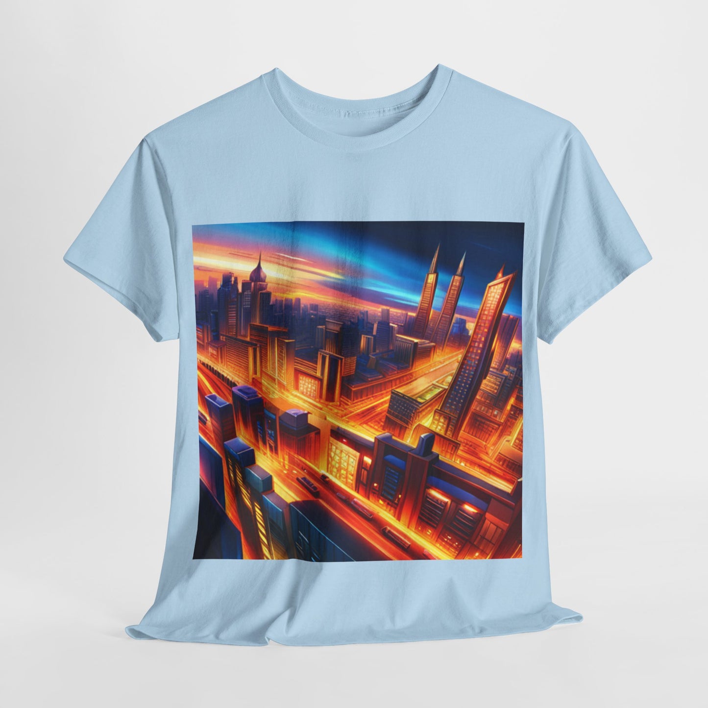 Futuristic Cityscape Graphic Tee