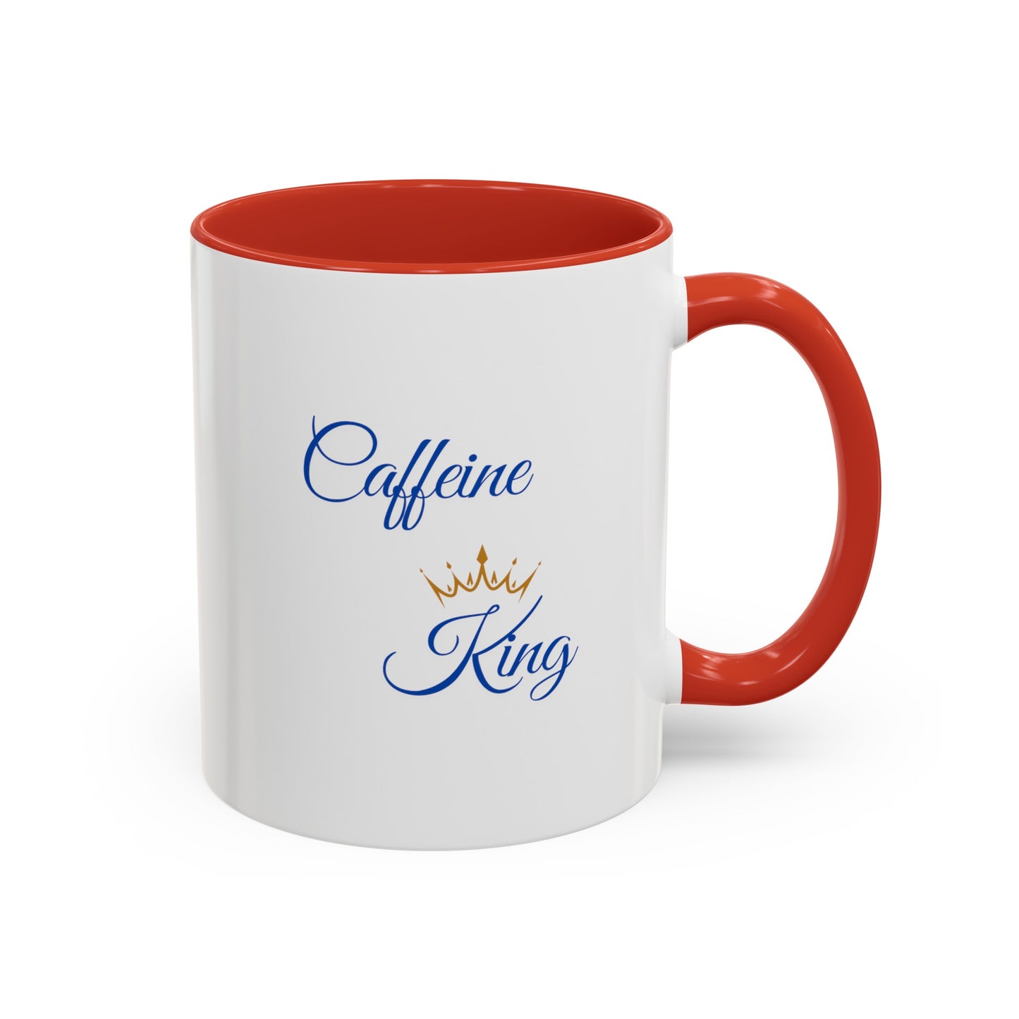 "Caffeine King" Accent Coffee Mug (11, 15oz)