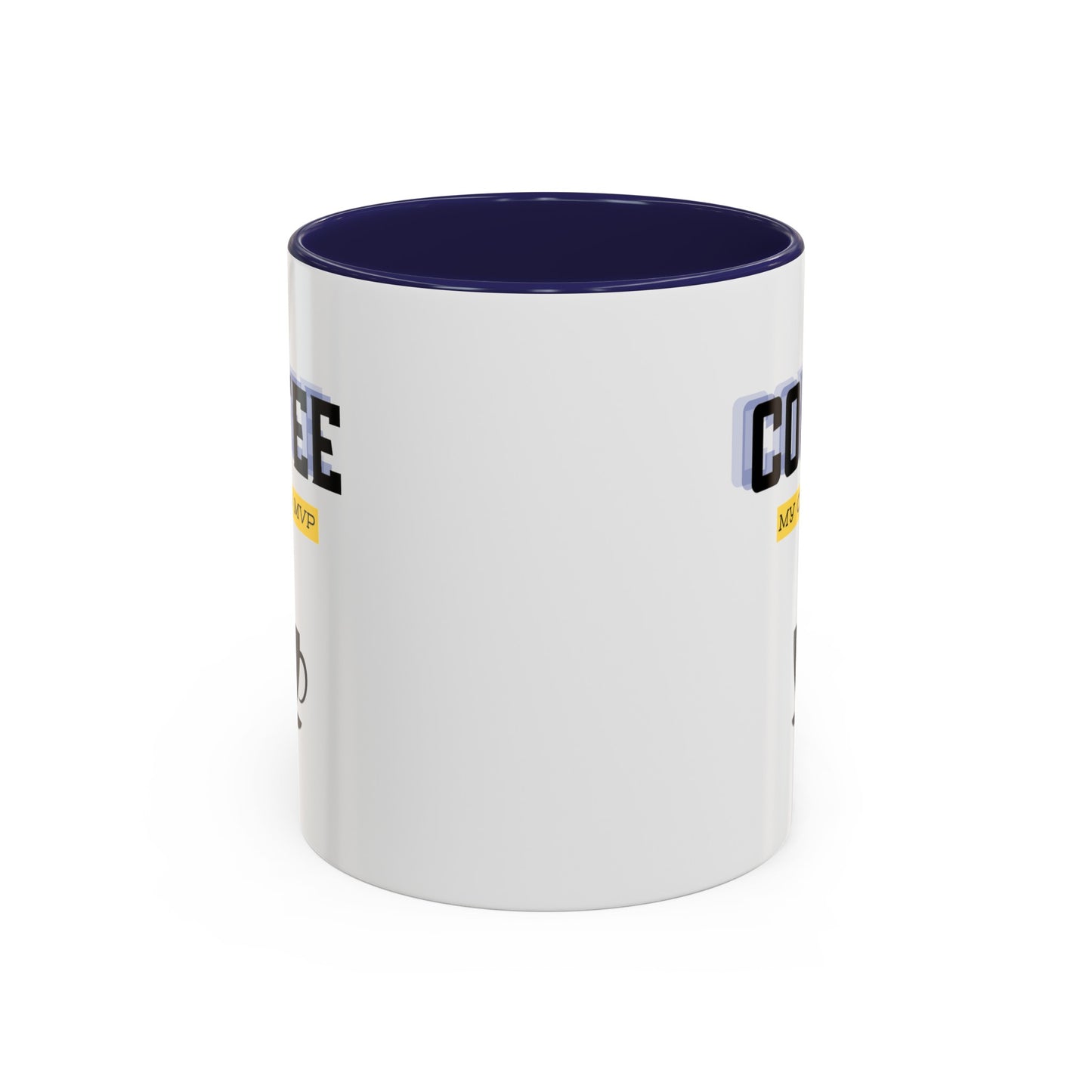 "Coffee: My office MVP" Accent Coffee Mug (11, 15oz)