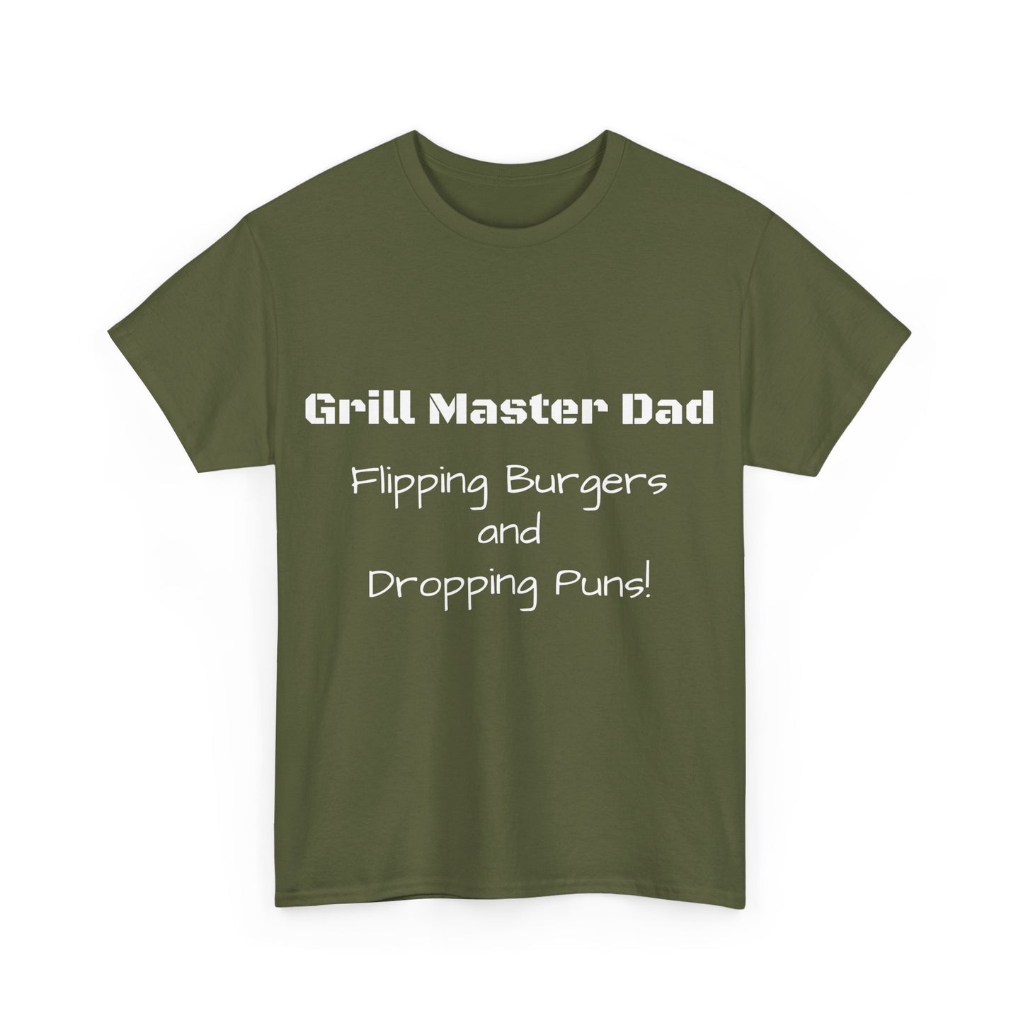 "Grill Master Dad: Flipping Burgers and Dropping Puns!" Tee