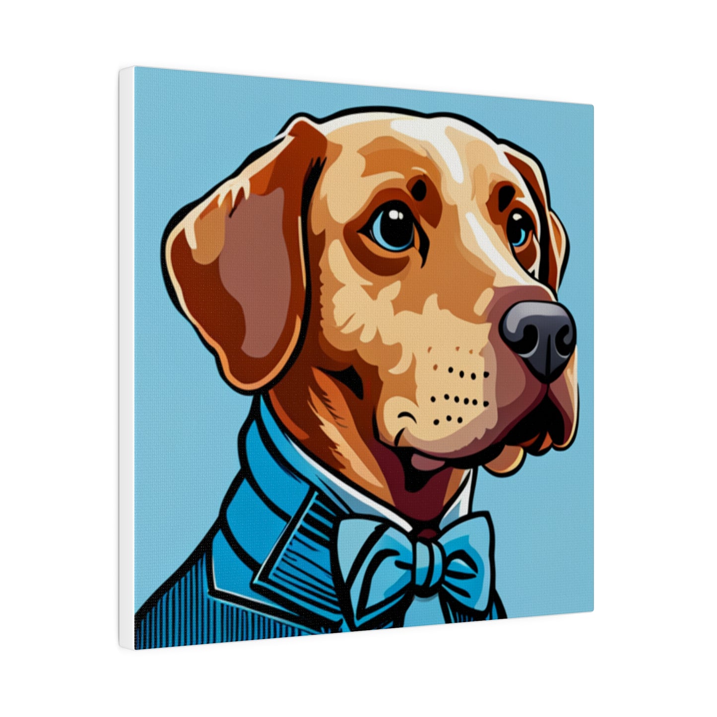 Comic Art, Dog Model on Matte Canvas, Stretched, 0.75"