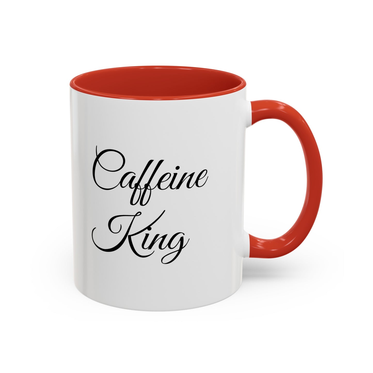 "Caffeine King" Accent Coffee Mug (11, 15oz)