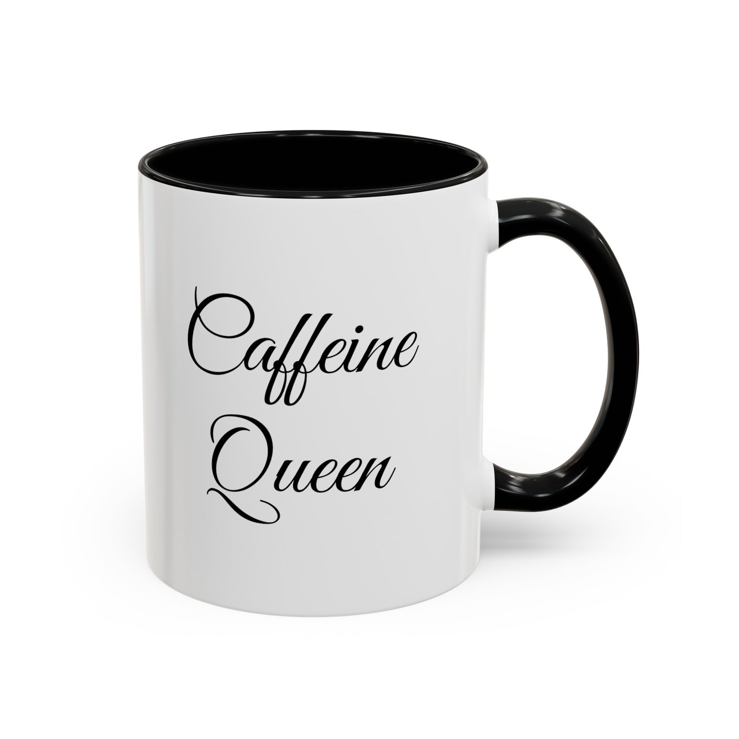 "Caffeine Queen" Accent Coffee Mug (11, 15oz)