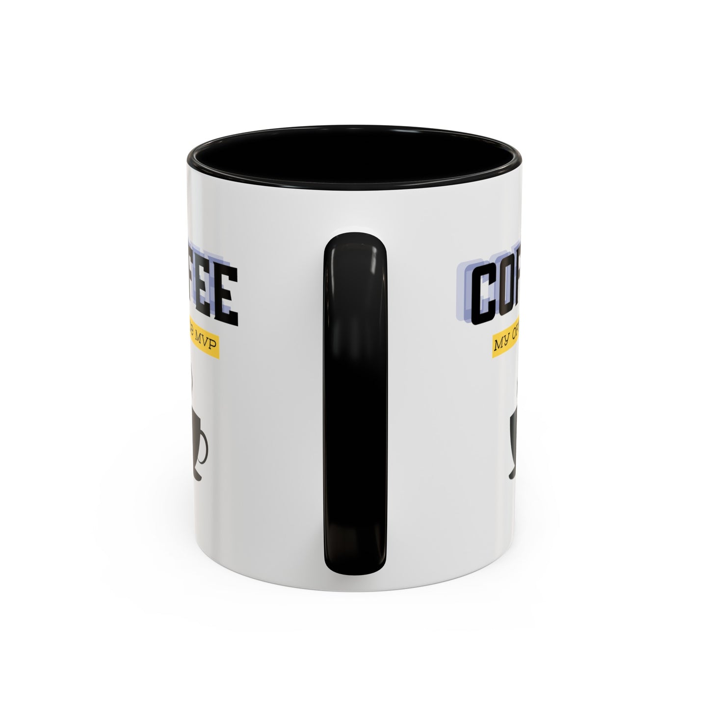 "Coffee: My office MVP" Accent Coffee Mug (11, 15oz)