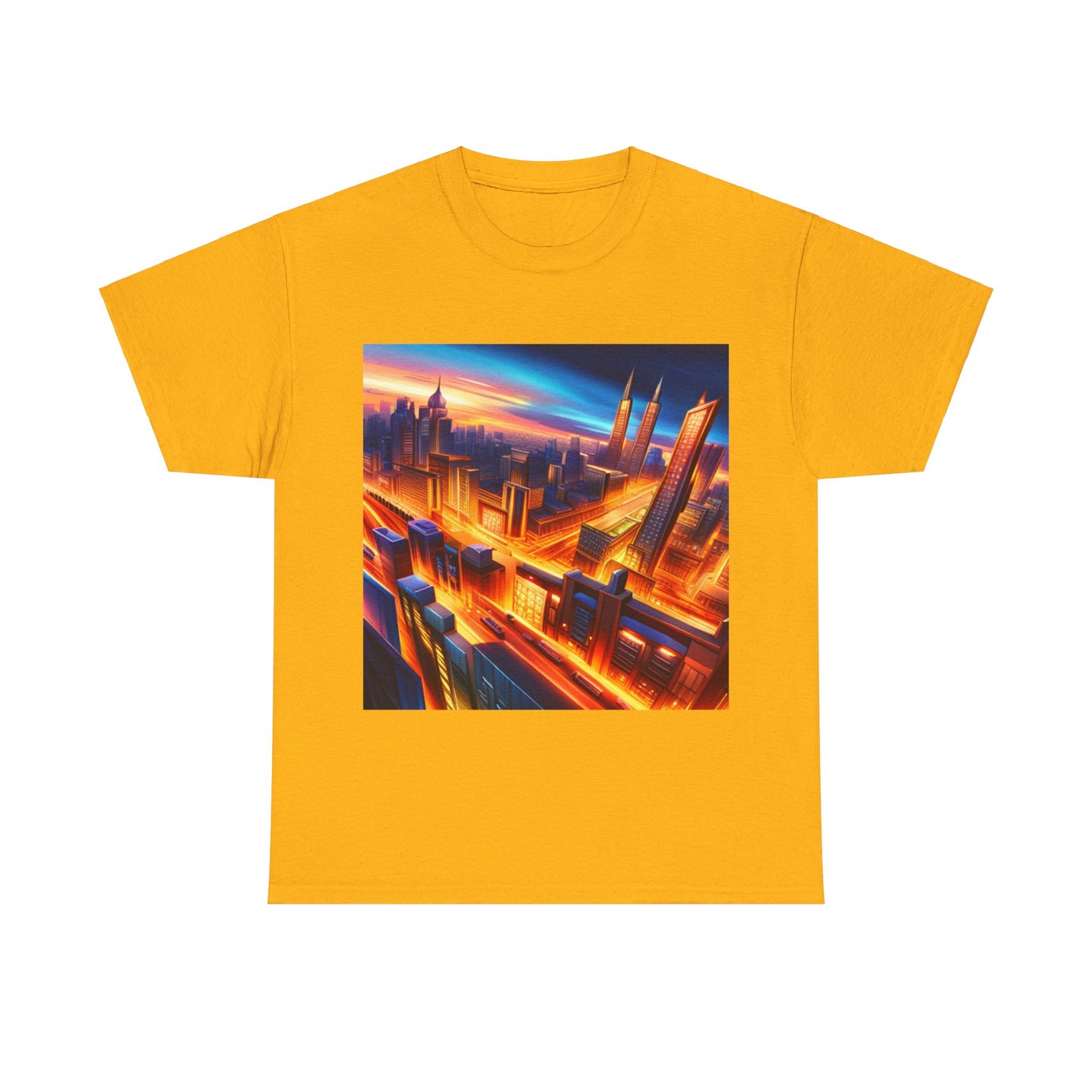 Futuristic Cityscape Graphic Tee