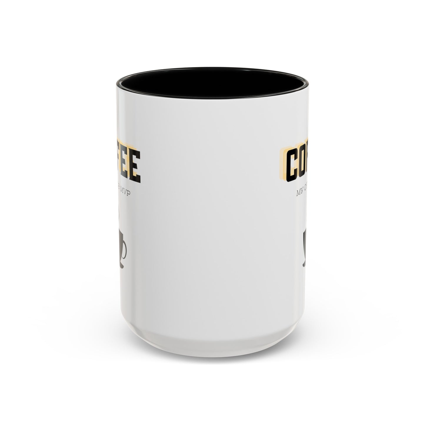 "Coffee: My office MVP" Accent Coffee Mug (11, 15oz)