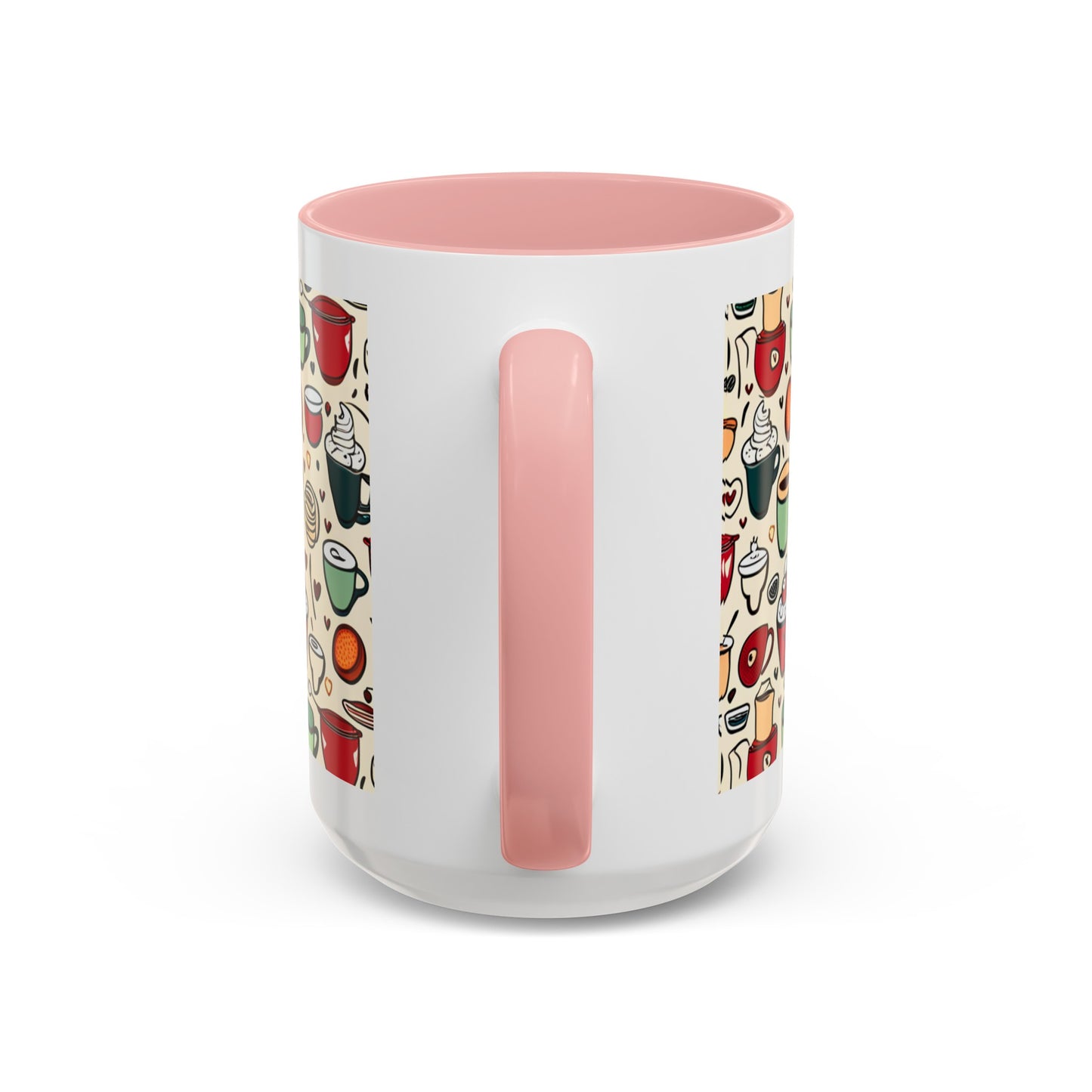 Latte Love 3 Accent Coffee Mug (11, 15oz)