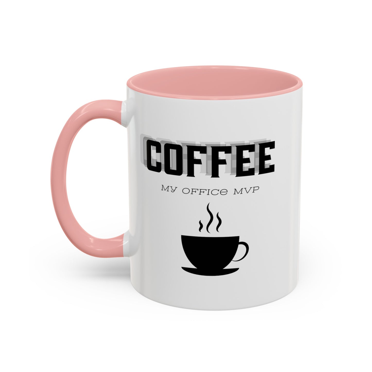 "Coffee: My office MVP" Accent Coffee Mug (11, 15oz)