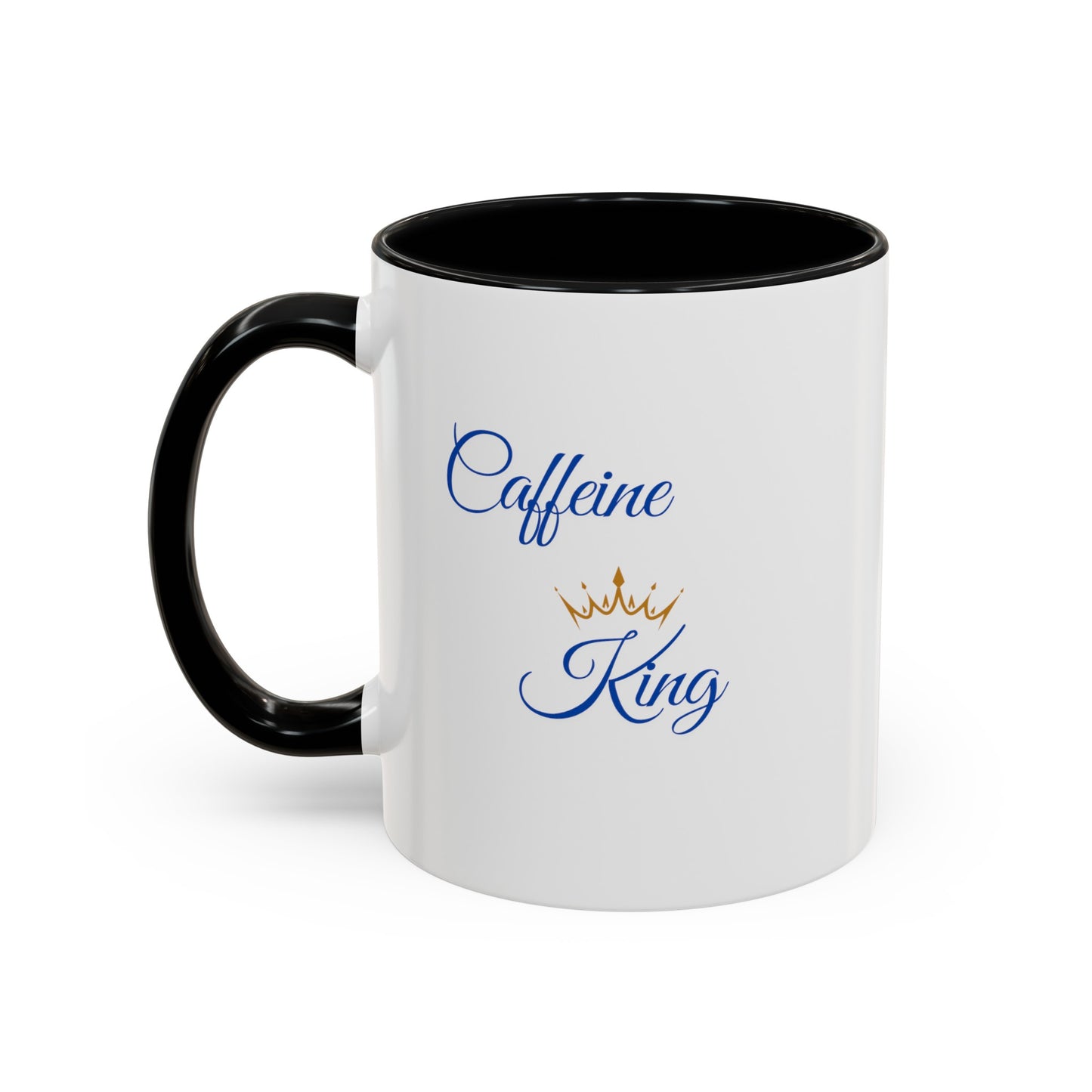 "Caffeine King" Accent Coffee Mug (11, 15oz)