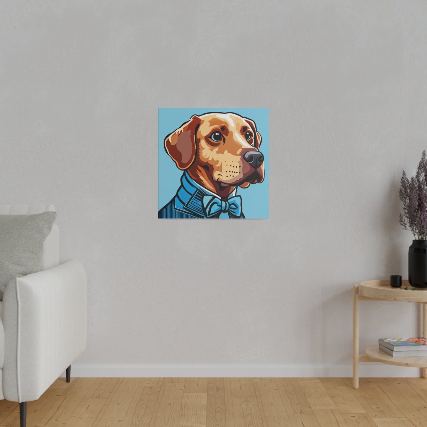 Comic Art, Dog Model on Matte Canvas, Stretched, 0.75"