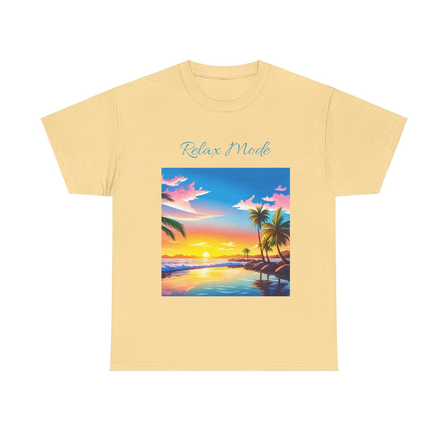 Relax Mode, Beach Graphic T-Shirt