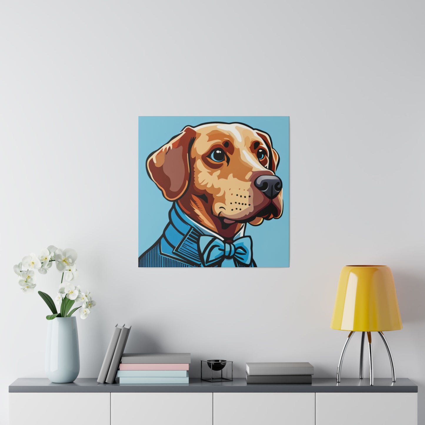 Comic Art, Dog Model on Matte Canvas, Stretched, 0.75"