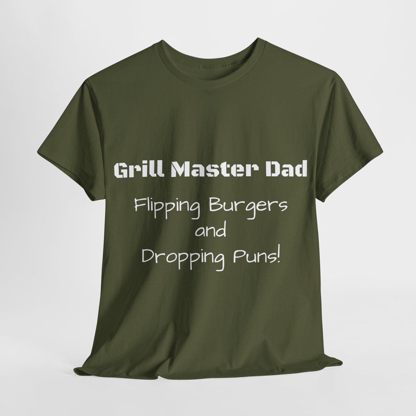 "Grill Master Dad: Flipping Burgers and Dropping Puns!" Tee