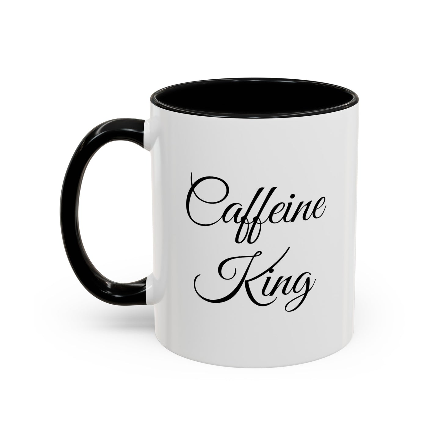 "Caffeine King" Accent Coffee Mug (11, 15oz)