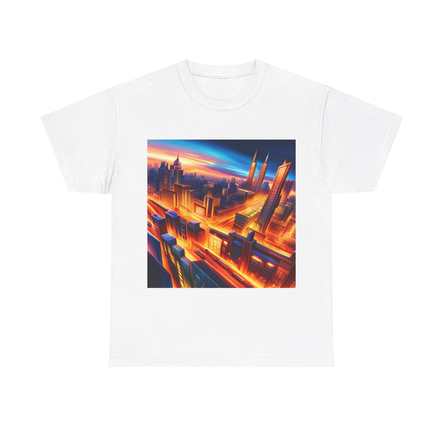 Futuristic Cityscape Graphic Tee