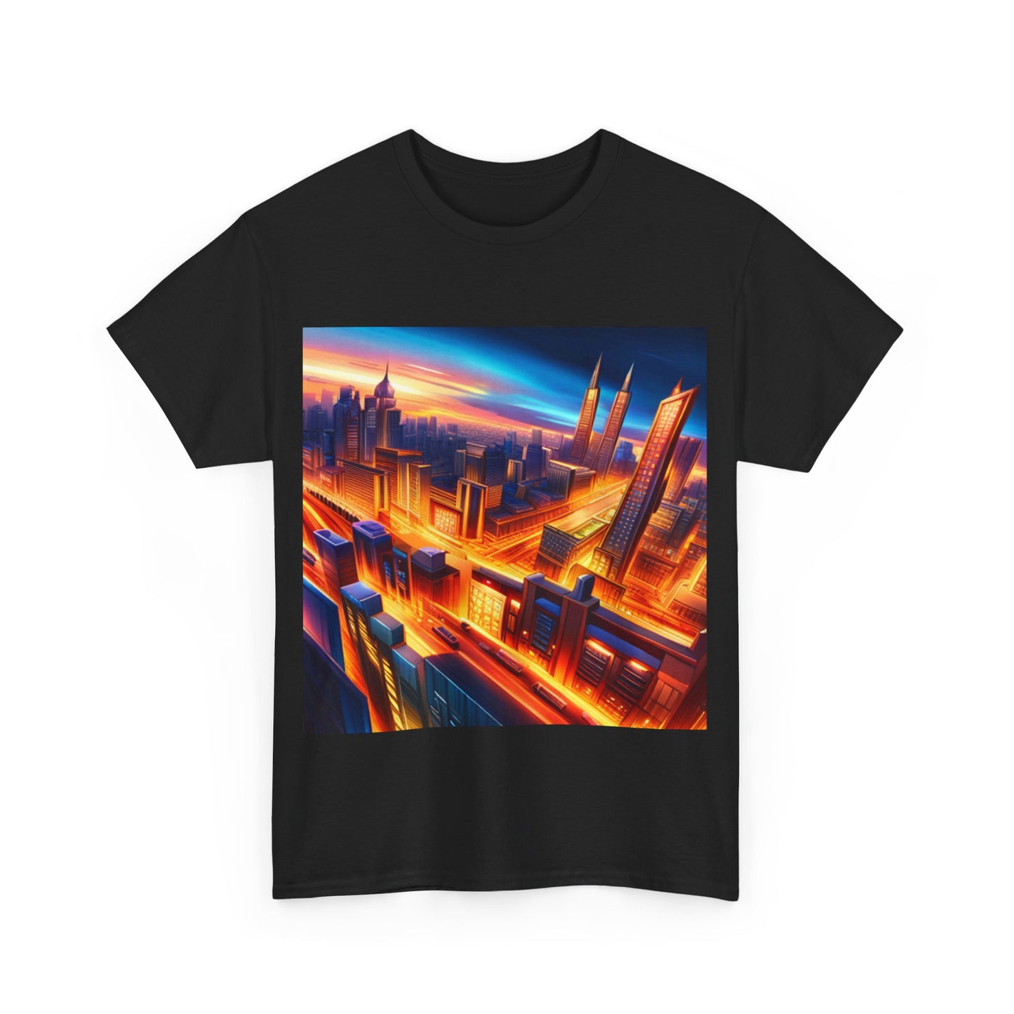 Futuristic Cityscape Graphic Tee