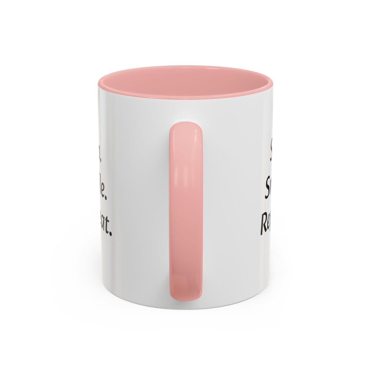 "Sip.Smile.Repeat." Accent Coffee Mug (11, 15oz)