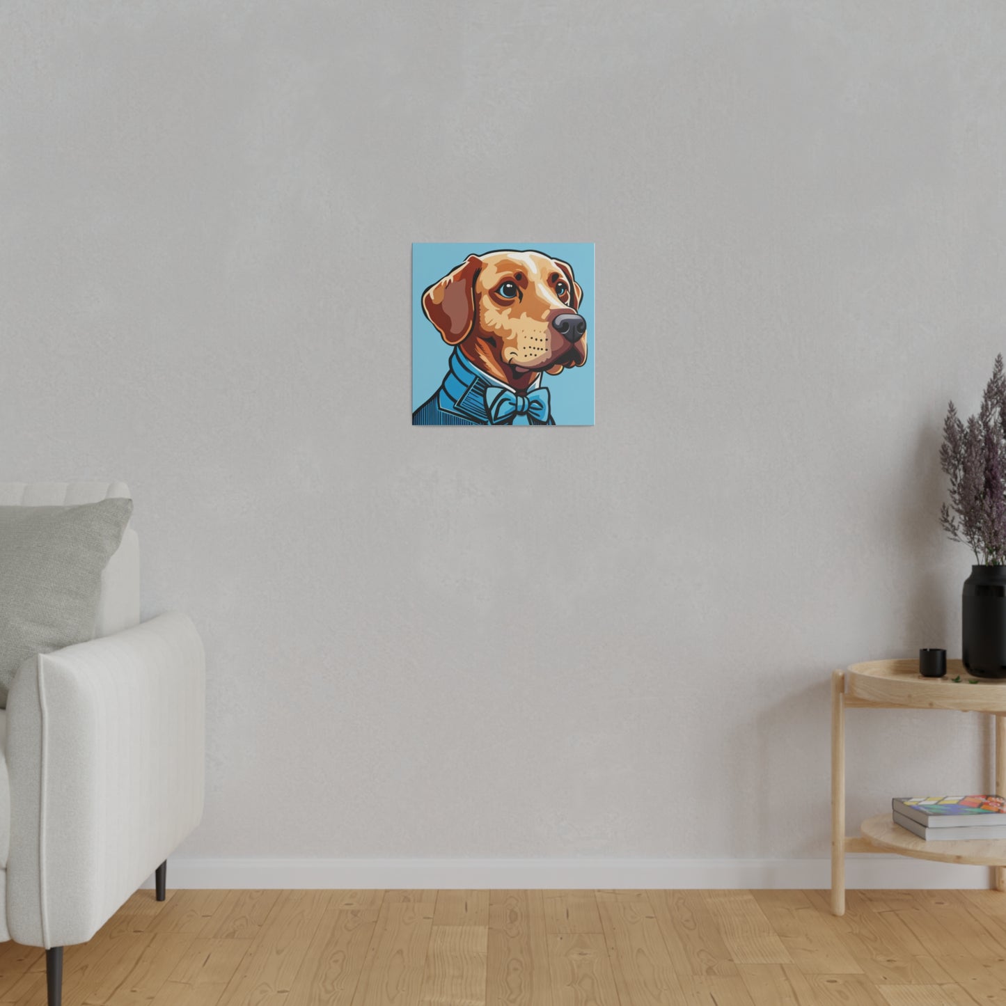 Comic Art, Dog Model on Matte Canvas, Stretched, 0.75"