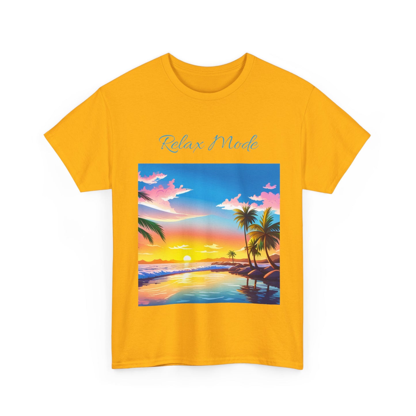 Relax Mode, Beach Graphic T-Shirt