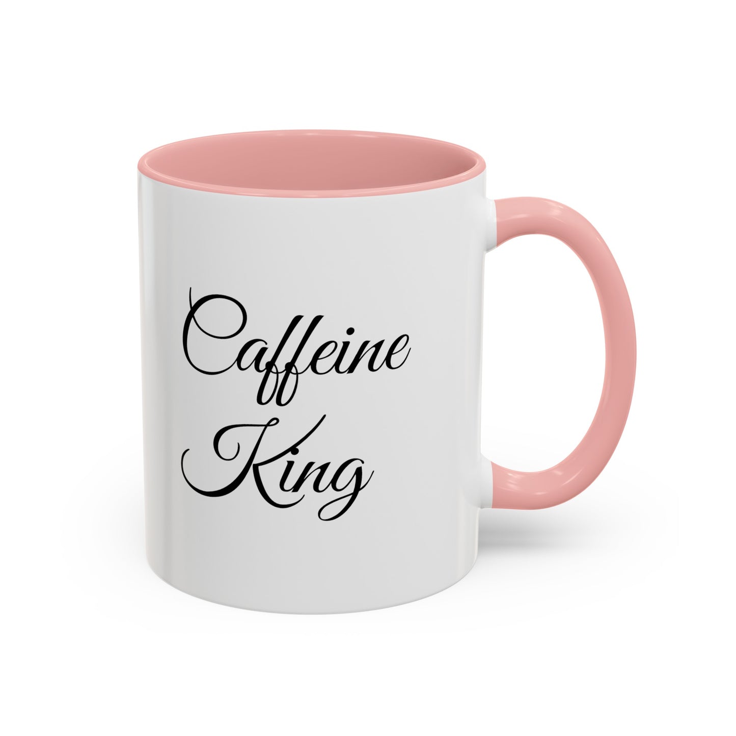 "Caffeine King" Accent Coffee Mug (11, 15oz)