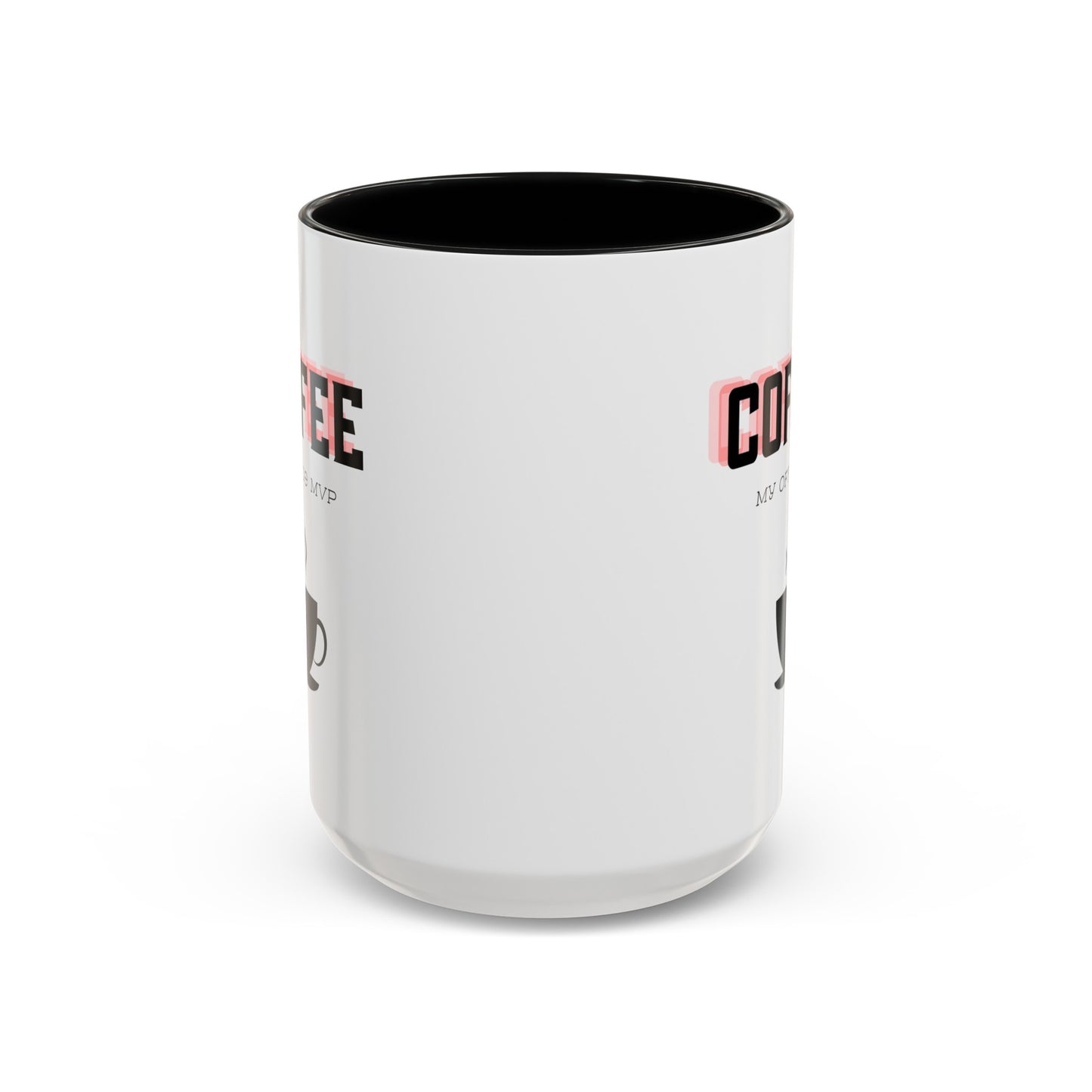 "Coffee: My office MVP" Accent Coffee Mug (11, 15oz)