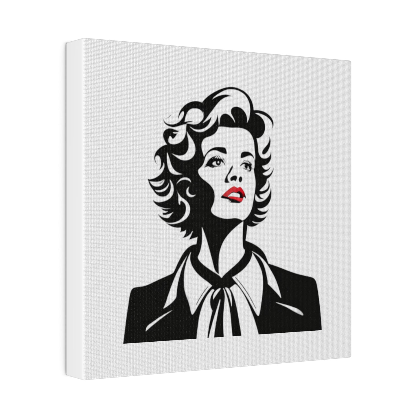 Comic Art, Female Model on Matte Canvas, Stretched, 0.75"