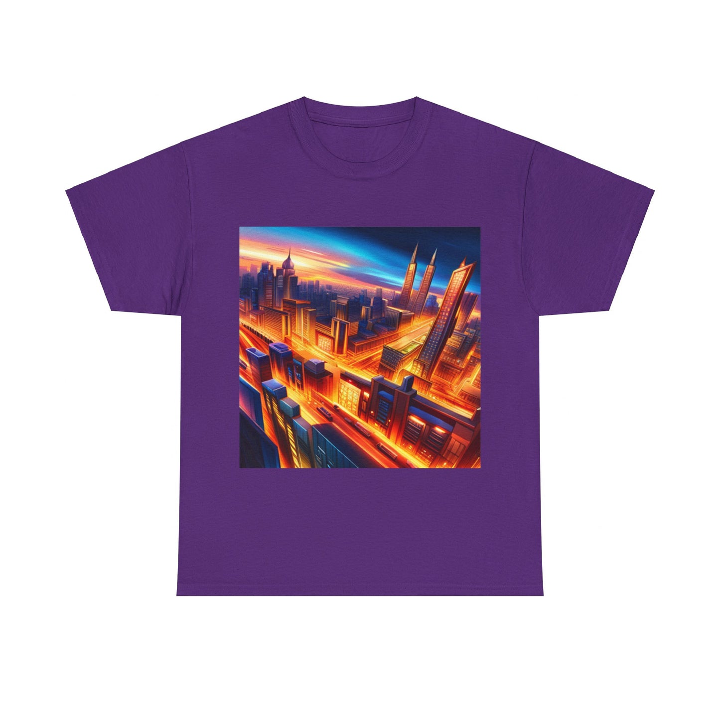 Futuristic Cityscape Graphic Tee