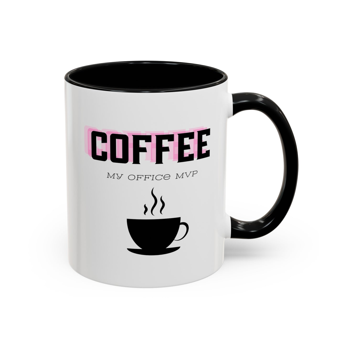 "Coffee: My office MVP" Accent Coffee Mug (11, 15oz)