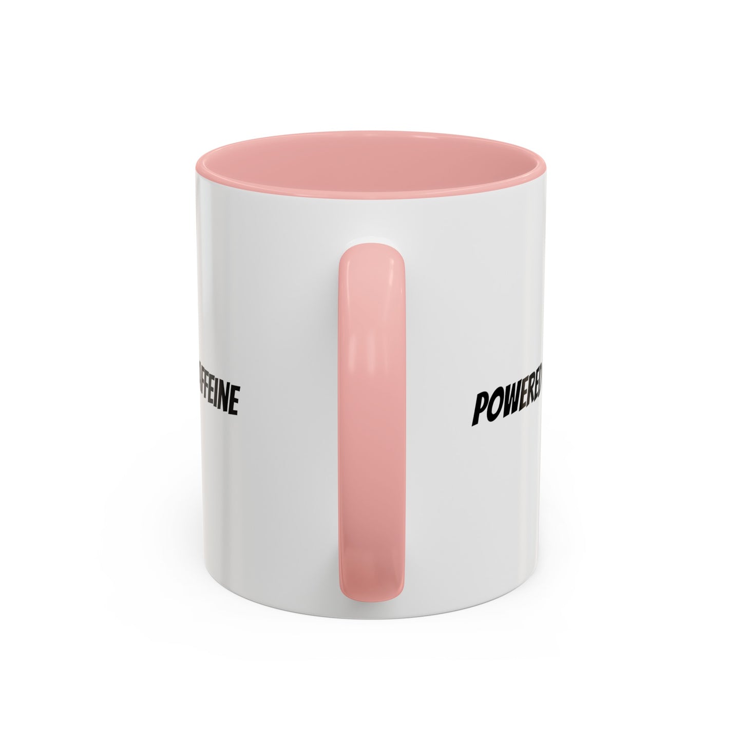 "Powered by Caffeine" Accent Coffee Mug (11, 15oz)