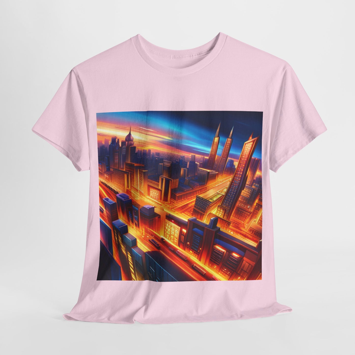 Futuristic Cityscape Graphic Tee