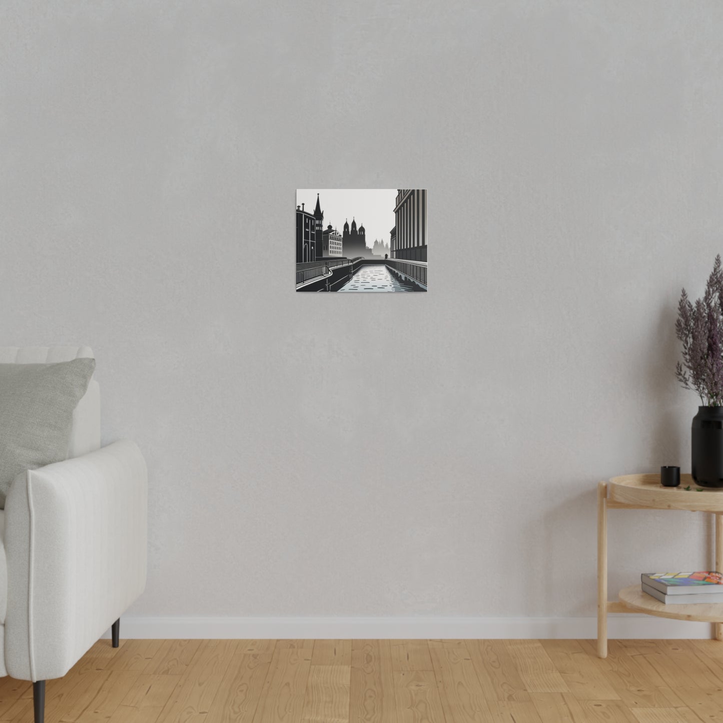 Majestic Metropolis: Matte Canvas Stretched Print