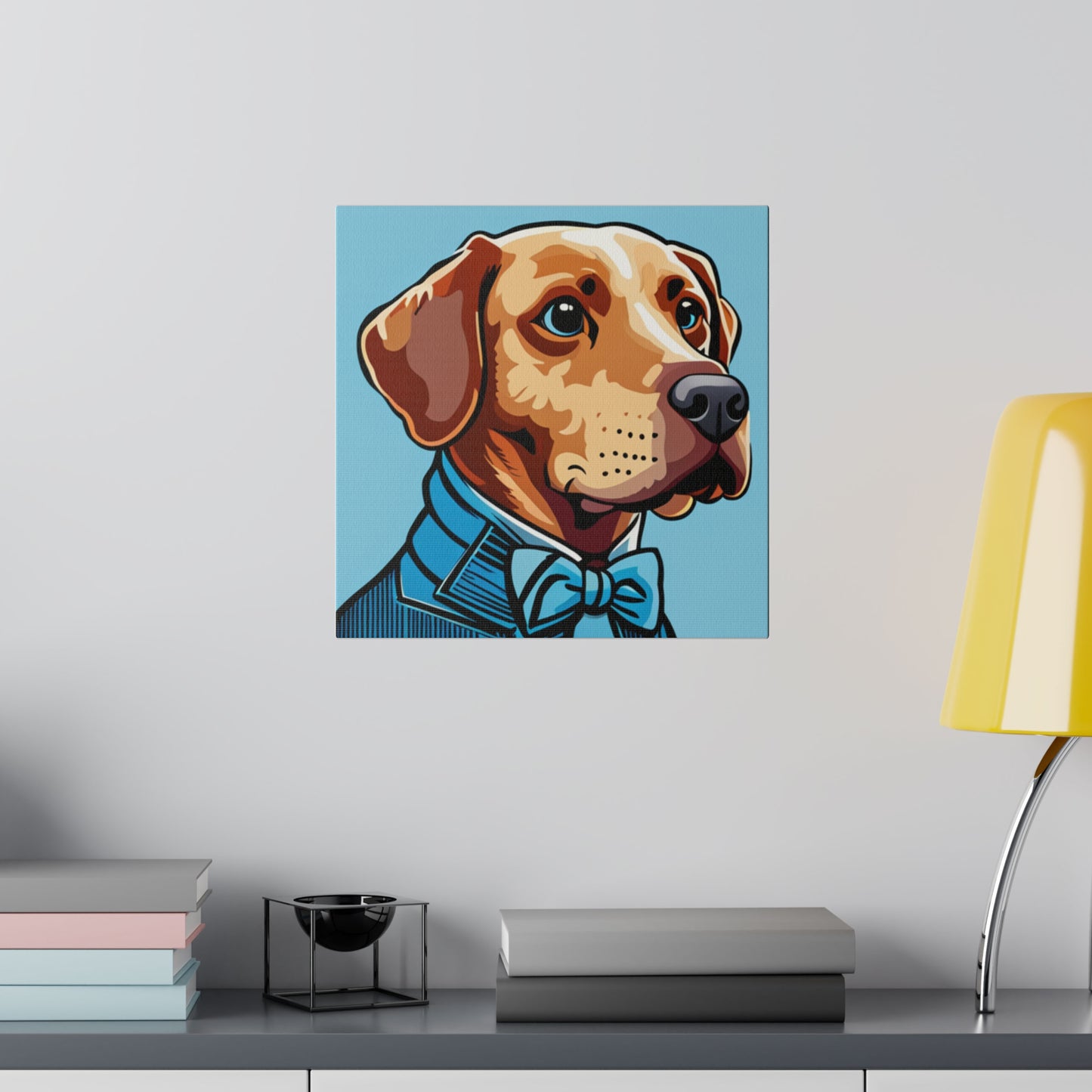 Comic Art, Dog Model on Matte Canvas, Stretched, 0.75"