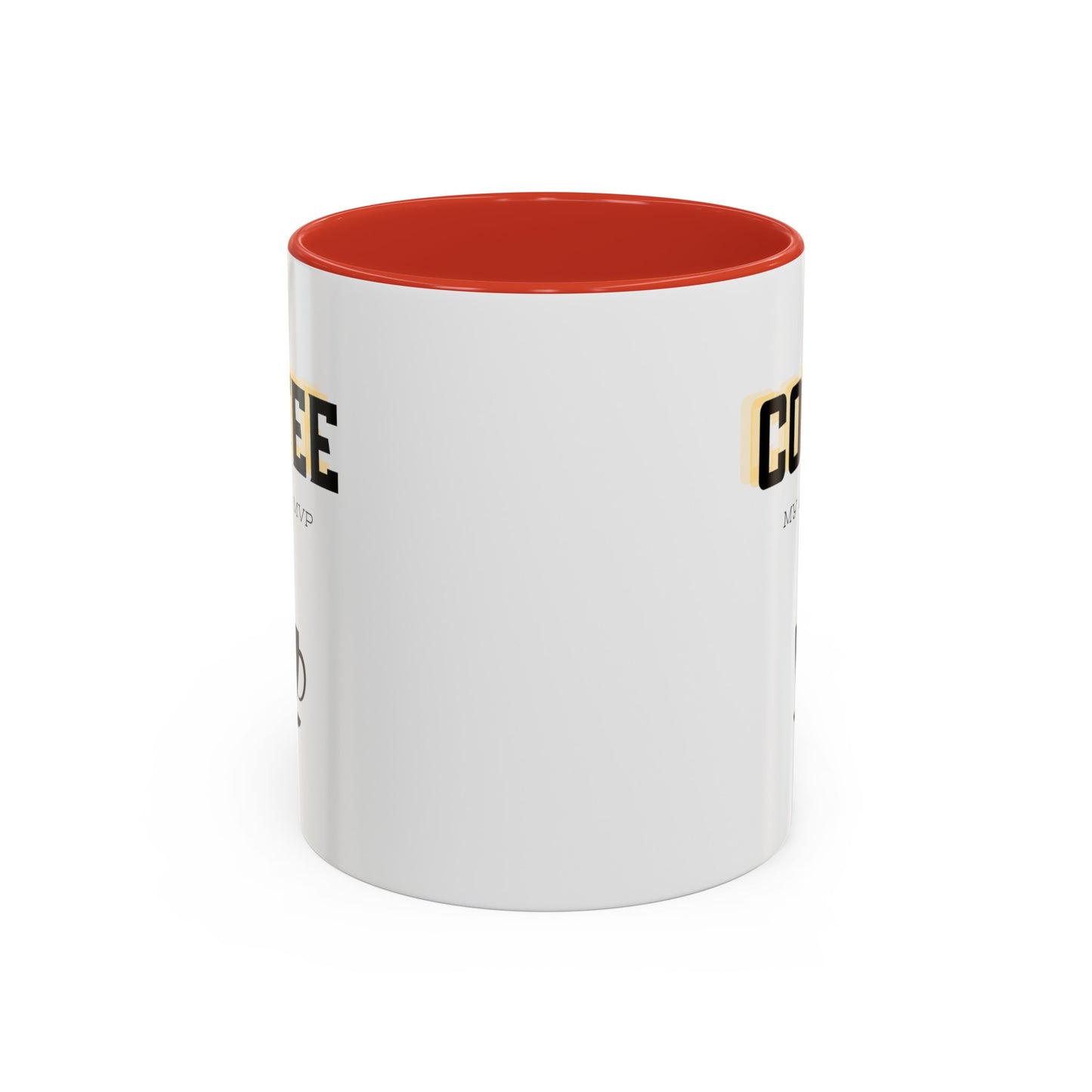 "Coffee: My office MVP" Accent Coffee Mug (11, 15oz)