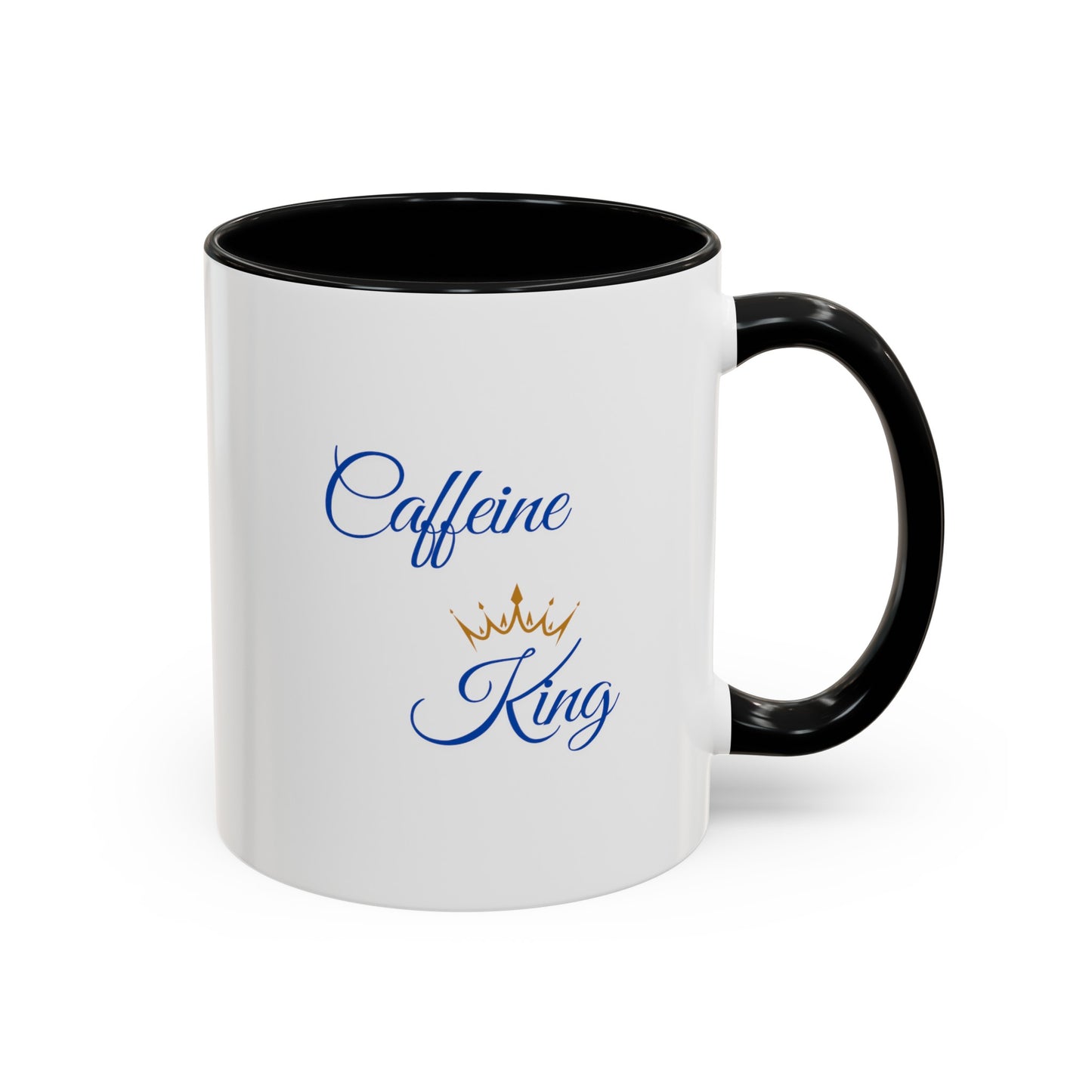 "Caffeine King" Accent Coffee Mug (11, 15oz)