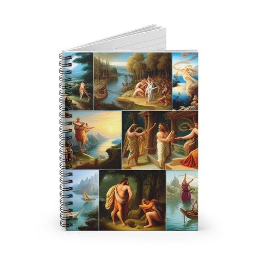 Mythological Art - Spiral Notebook - 8" x 6"