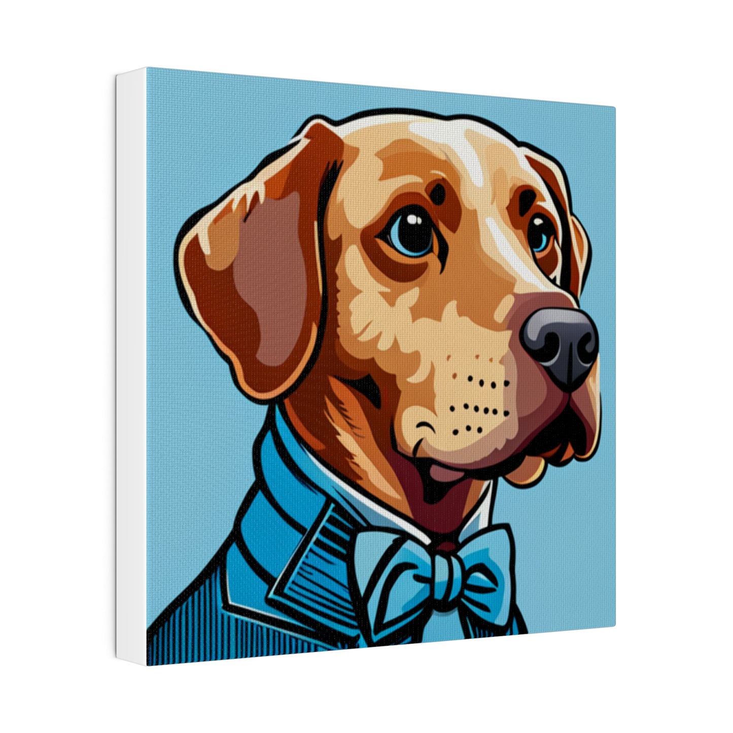 Comic Art, Dog Model on Matte Canvas, Stretched, 0.75"