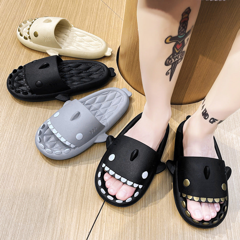 Home Slippers Cute Shark Couple Casual Large