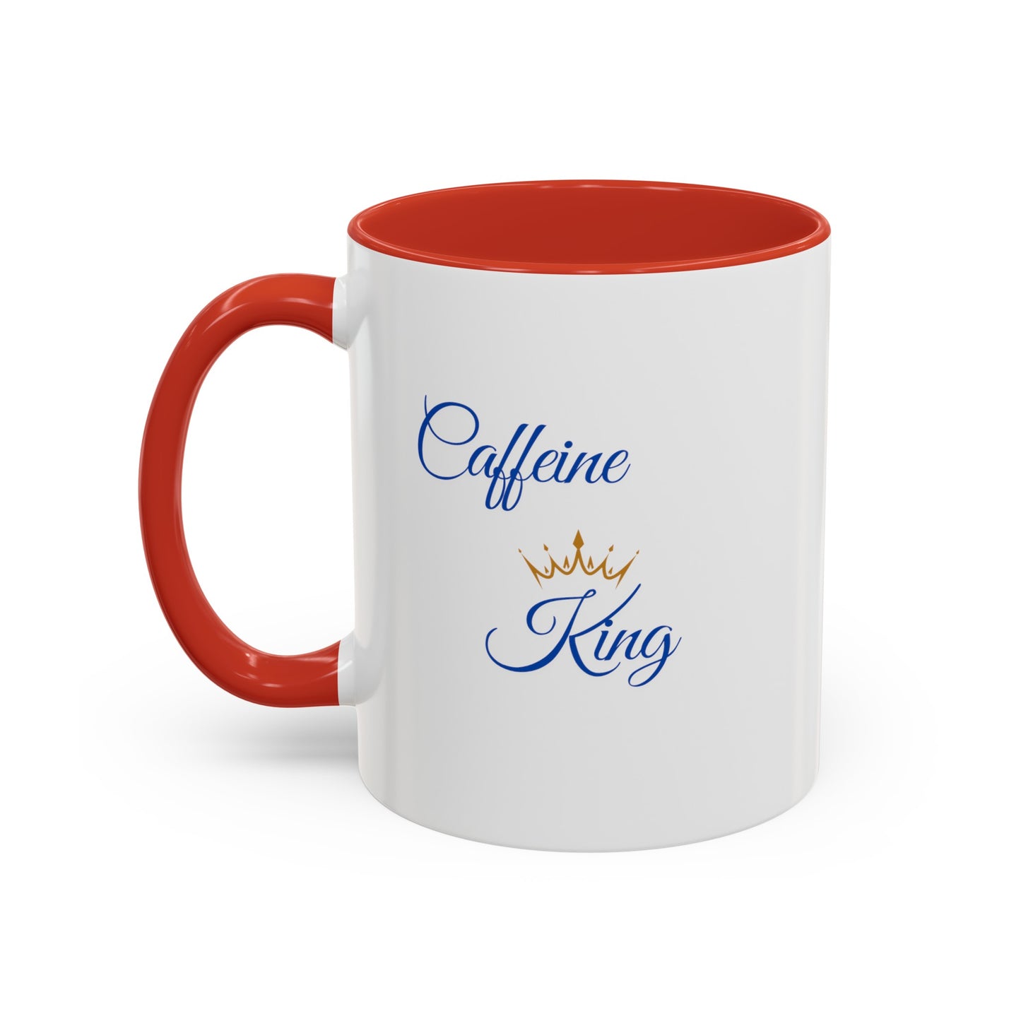 "Caffeine King" Accent Coffee Mug (11, 15oz)