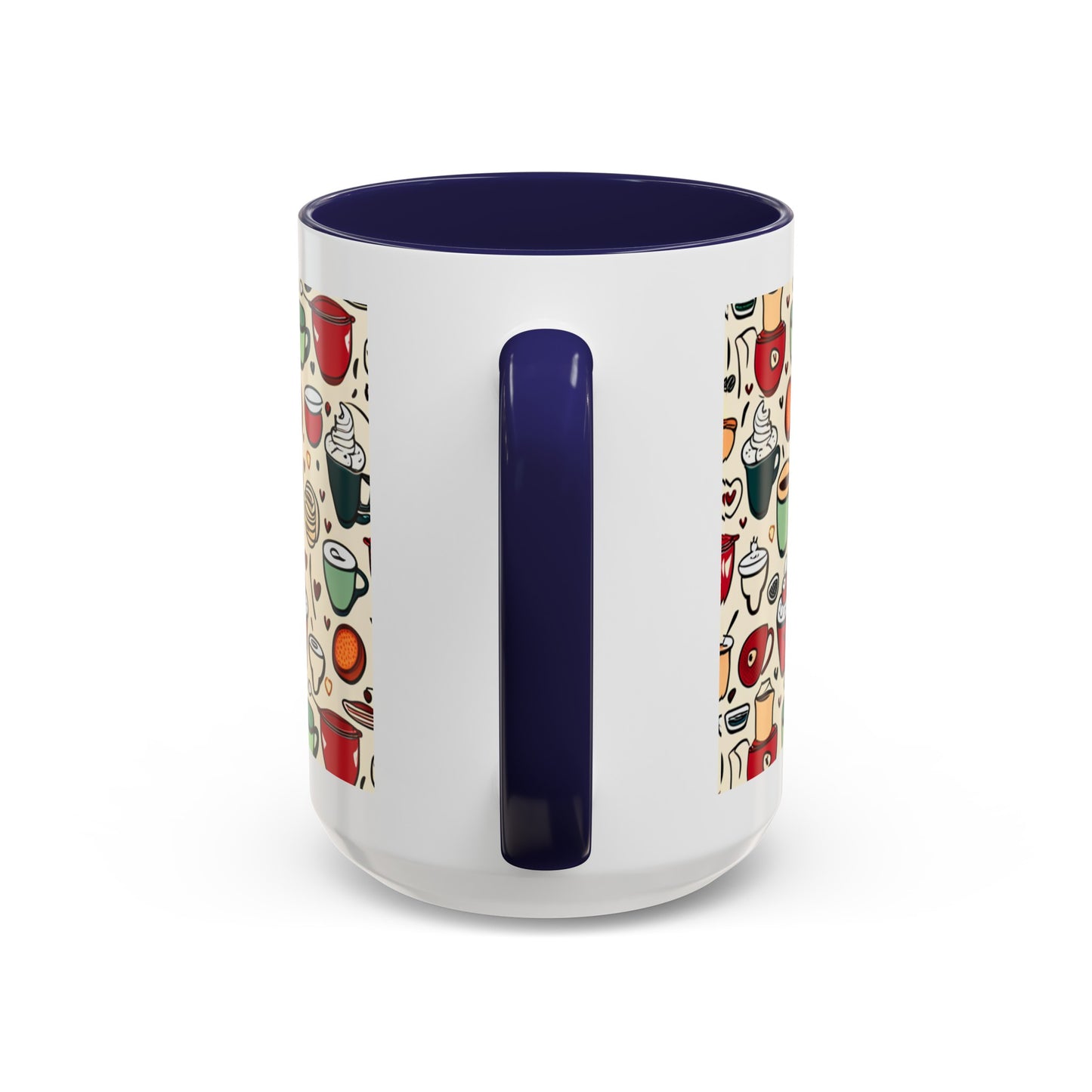 Latte Love 3 Accent Coffee Mug (11, 15oz)