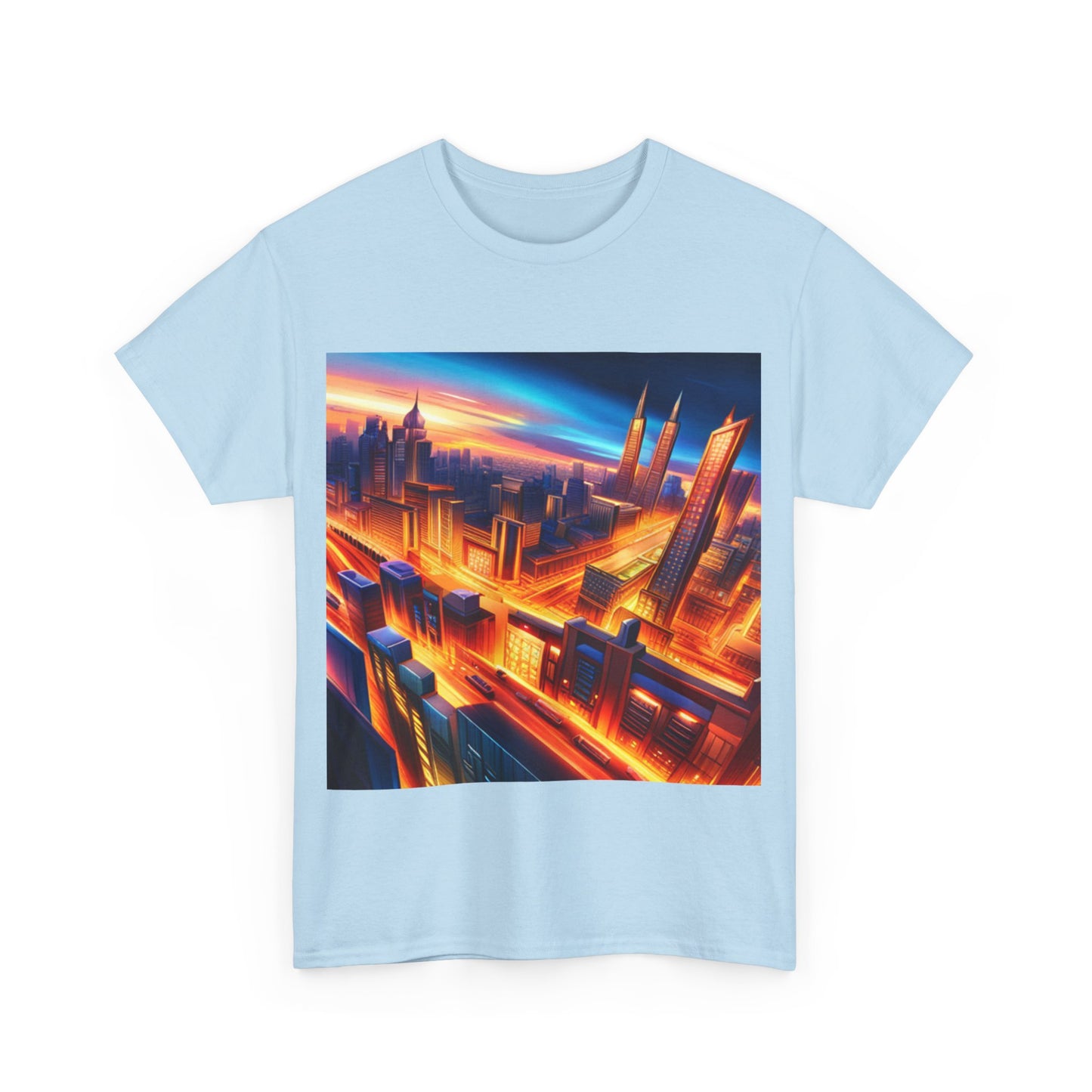 Futuristic Cityscape Graphic Tee