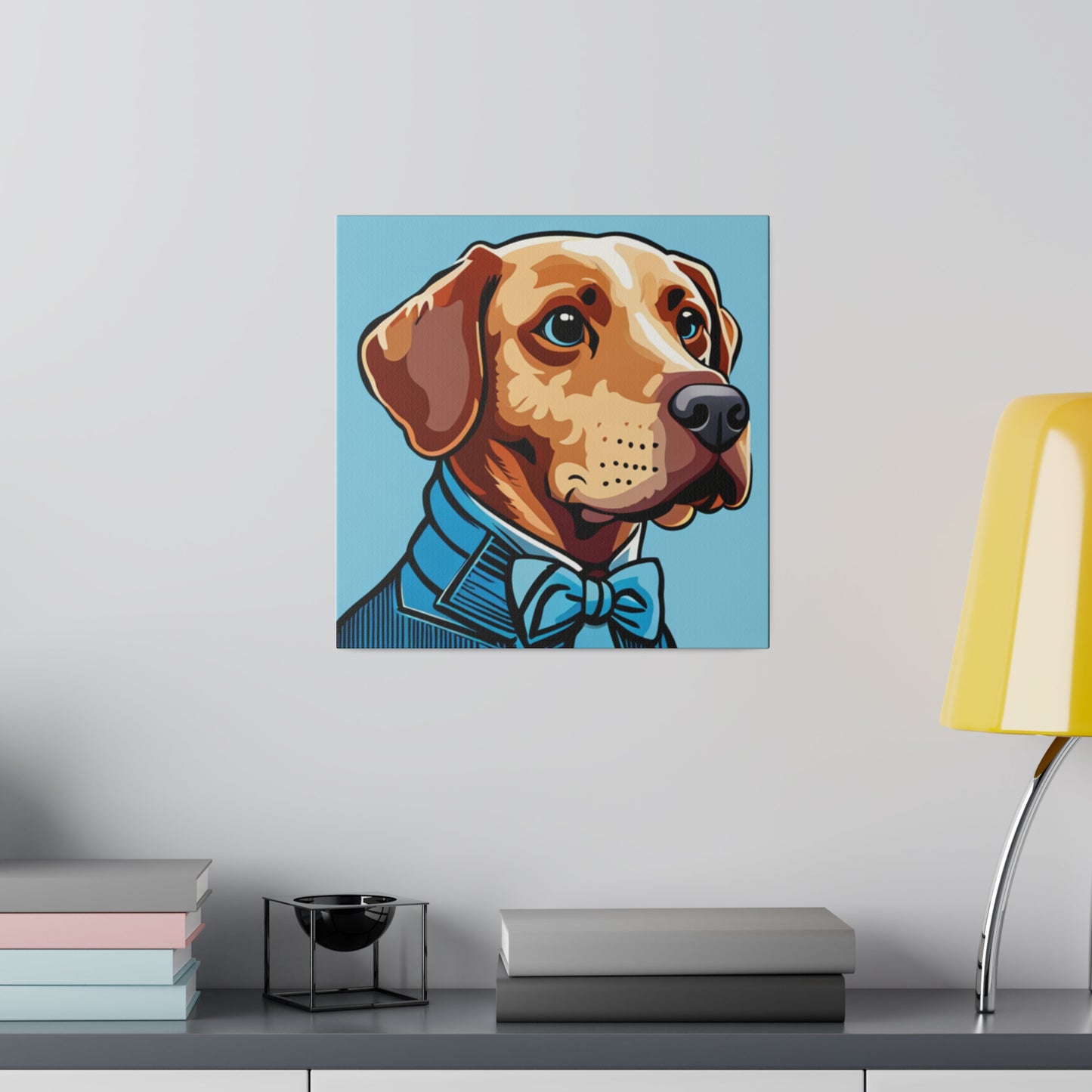 Comic Art, Dog Model on Matte Canvas, Stretched, 0.75"