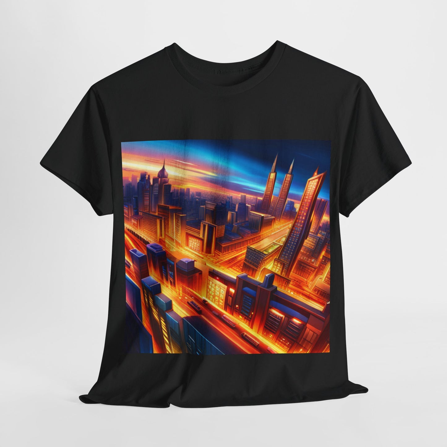 Futuristic Cityscape Graphic Tee