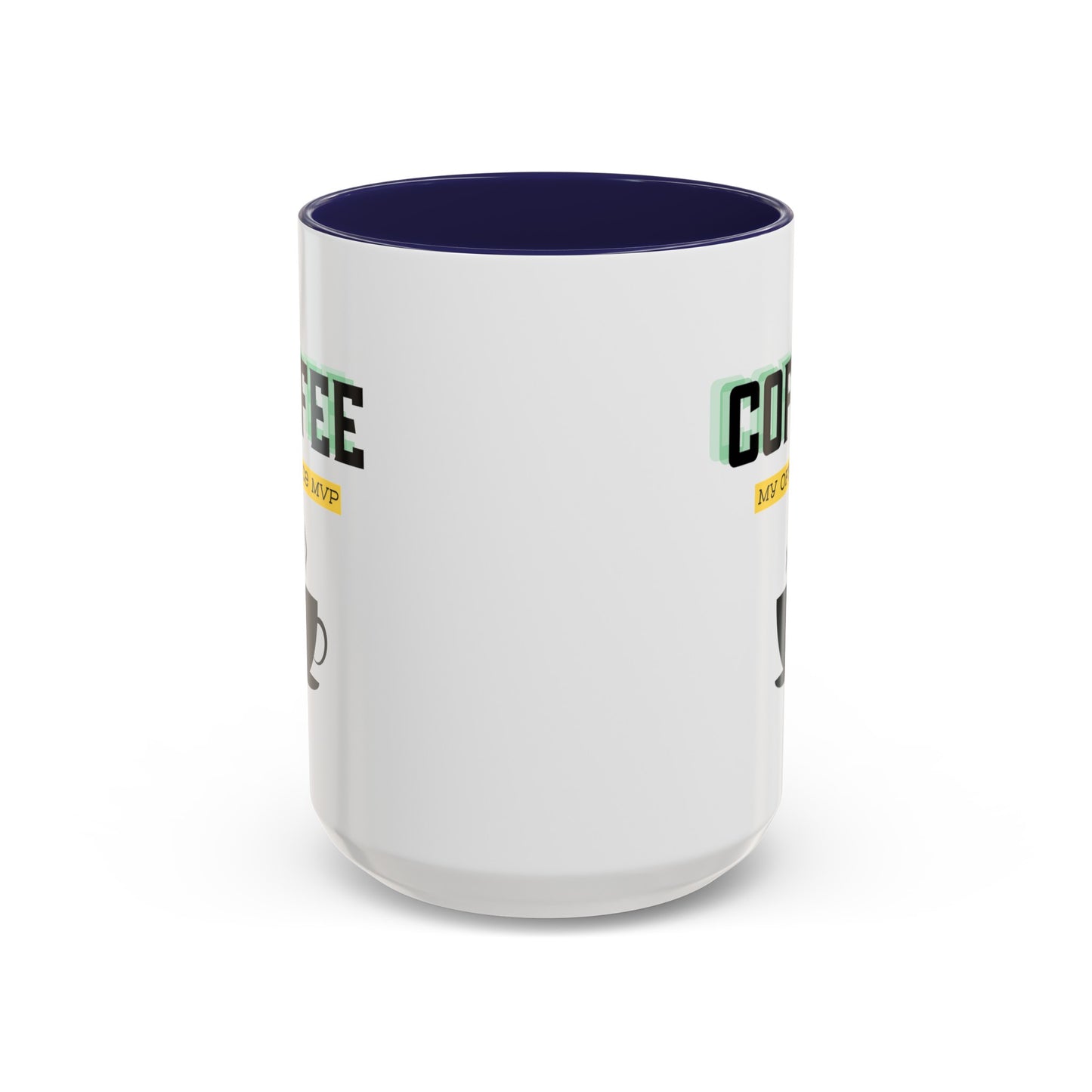 "Coffee: My office MVP" Accent Coffee Mug (11, 15oz)