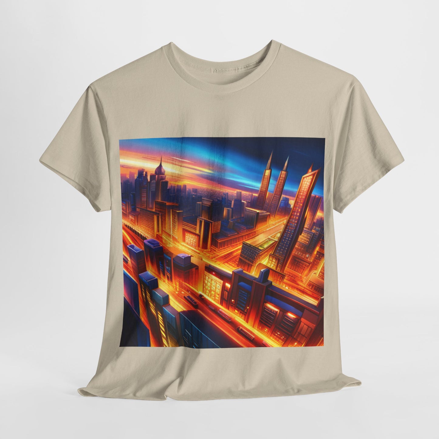 Futuristic Cityscape Graphic Tee