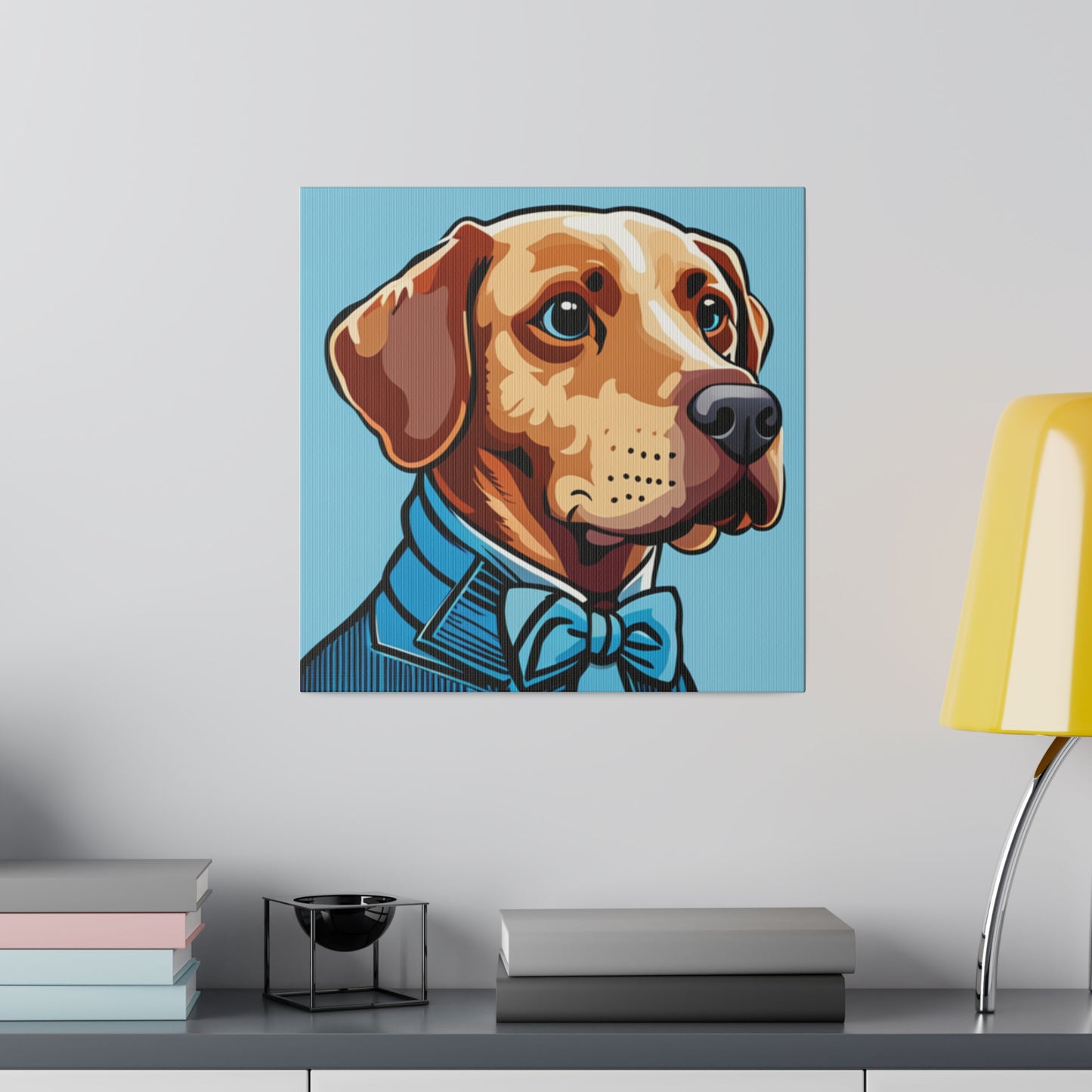 Comic Art, Dog Model on Matte Canvas, Stretched, 0.75"