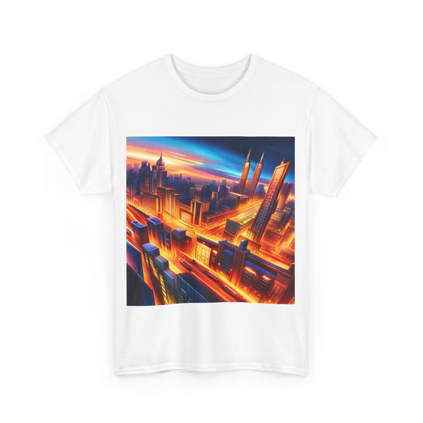 Futuristic Cityscape Graphic Tee